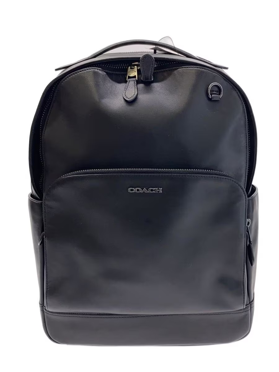 Coach Backpack Leather Blk Solid C2934 K6y48 - image 1