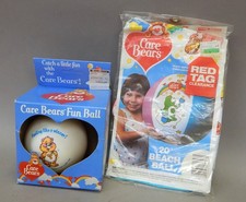 New vintage 1984 Care Bears lot beach ball fun rubber softball