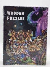 Fantasy Wooden Puzzle Mechanical Dragon 9x13 inch WOOD 240 pcs approx