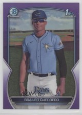 2023 Bowman Chrome Prospects Purple Refractor /250 Brailer Guerrero #BCP-240 6fs