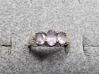 GRANDMA GRABE'S BEAUTIFUL VINTAGE 925 STERLING SILVER AMETHYST 2.22G RING SIZE 8