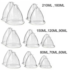 Replacement 60ml-210ml Breast Cups Butt Lift Cups For The Vacuum Therapy Machine