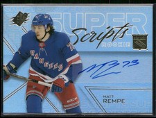 Matt Rempe 2024-25 Upper Deck SPx Hockey Super Scripts Rookie RC #SSR-MR Rangers