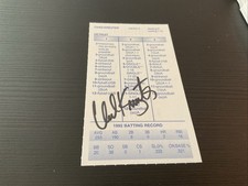 STRAT-O-MATIC Signed Chad Kreuter 1992 Detroit