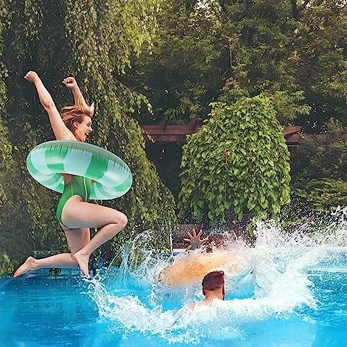 Schwimmreifen für Erwachsene, Schwimmring Donut Aufblasbarer Schwimmring 120c... - Bild 2 von 4