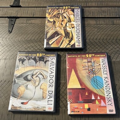 Artists of the 20th Century: Kandinsky, Dali, And Duchamp Lot Of 3 DVDs