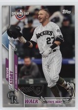 2020 Topps Opening Day Walk this Way! Trevor Story #WW-16 0br9