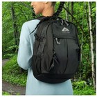 Ozark Trail Hiker Backpack 25 Liter, Black, Polyester, Adult, Teen