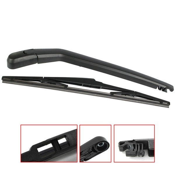Newparts Wischerarm Hinten FüR Toyota Corolla E12 2001-2007 Schwarz-image