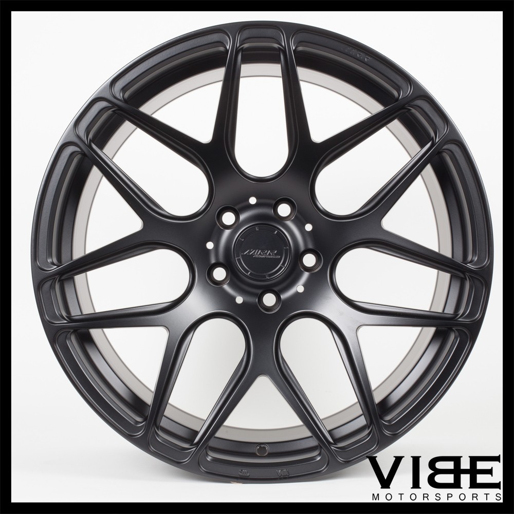 21" MRR FS01 MATTE BLACK FORGED CONCAVE WHEELS RIMS FITS MASERATI QUATTROPORTE