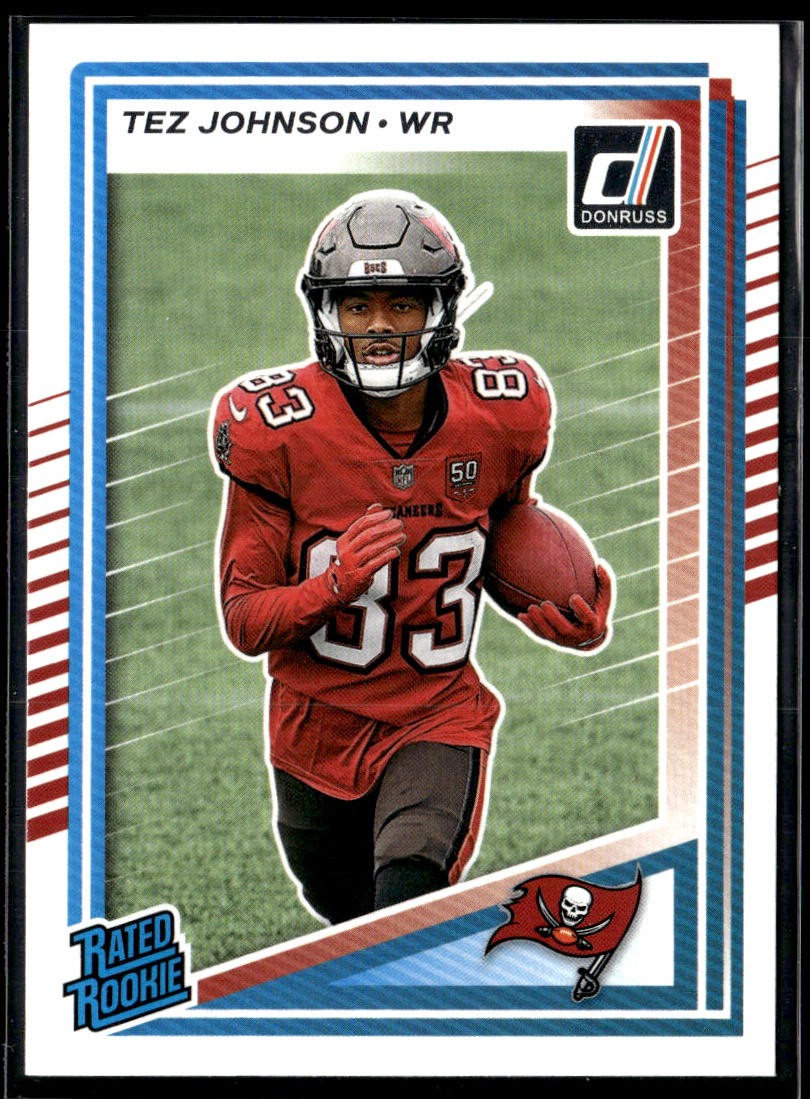 2025 Donruss #313 Tez Johnson Press Proofs Purple