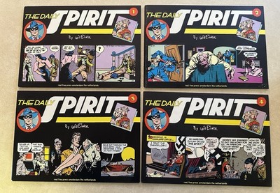 The Daily Spirit  Set 1976 # 1-4  Will Eisner, Real Free Press Paperback Comics