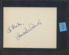 David Warner - Dual Signed Autograph Book Page - Star Trek