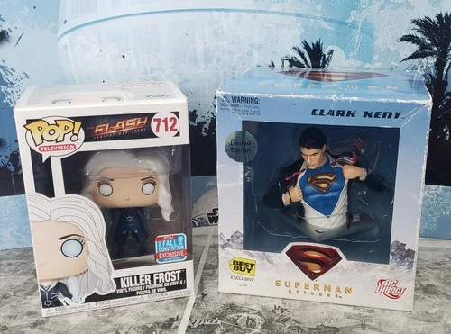Funko Pop! The Flash Killer Frost 712 Best Buy Excl Superman Returns Bust