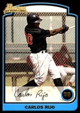 Carlos Rijo 2003 Bowman #293 Orioles MLB READ FREE SHIPPING AutographDen