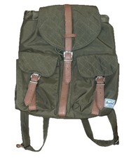 Zaino HERSCHEL Dawson verde oliva con fibbie borsa a tracolla per laptop