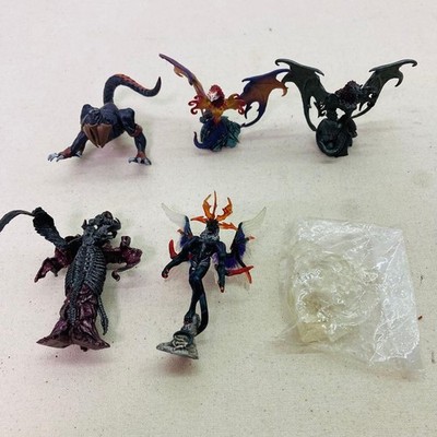 Final Fantasy Creatures 6 Piece Figures Set Clear Color Rare Authentic