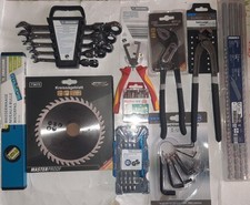 WERKZEUG Konvolut NEU GABEL-RINGSCHLÜSSEL, ZANGEN, STEINBOHRER, WASSERWAAGE usw 