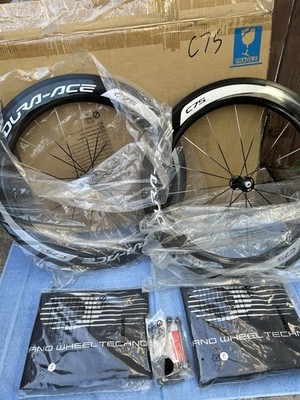 New Shimano Dura Ace WH9000 C75 Carbon Wheelset Rim Shimano Tubular Accessories