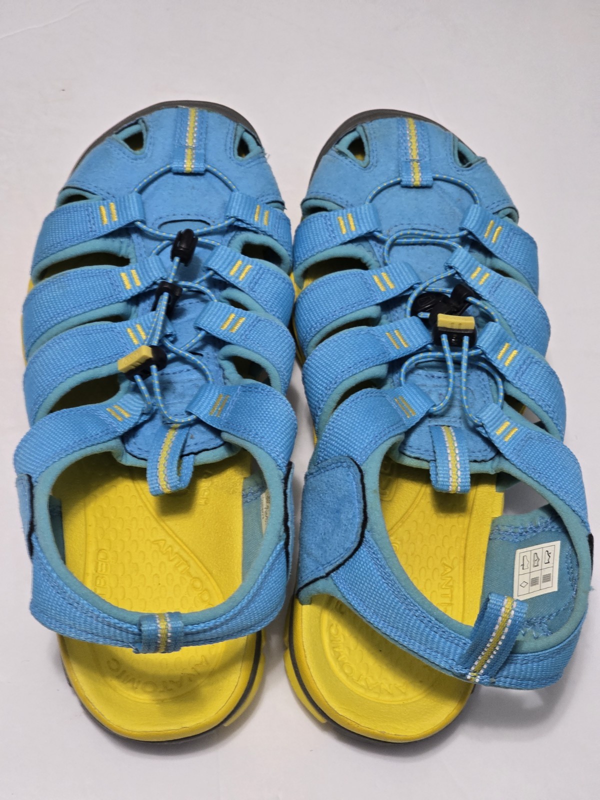 Sandali Keen blu e gialli 1008773 taglia 9
