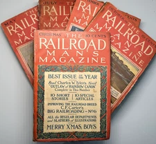 5 1916 RAILROAD MAN'S MAGAZINES: MAY JULY SEPTEMBER OCTOBER DECEMBER  I559