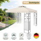 Ersatzdach Dach Wasserdicht für Pavillon 3x3 m Kaminabzug Partyzelt wasserfest