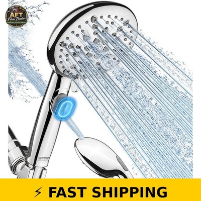 Cobbe Handheld Shower Head 9-Function Water Saving Chrome