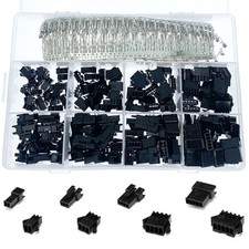 560 Pcs 2.54mm Pitch 2 3 4 5 Pin JST SM Connectors Male/Female Plug Housing P...