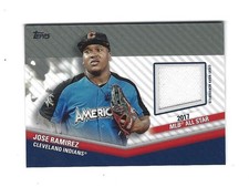 2020 TOPPS BASEBALL JOSE RAMIREZ ALL-STAR STITCHES JERSEY RELIC INSERT #ASSC-JR