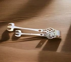 Lunt Antique Sterling Silver Sugar Tongs 3.5 Inch .4 ounce Art Deco
