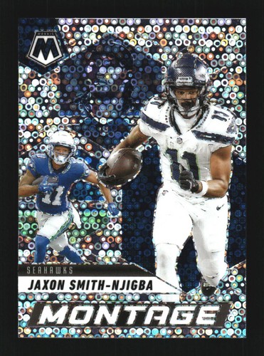 Jaxon Smith-Njigba 2025 Panini Mosaic Montage No Huddle Silver #19