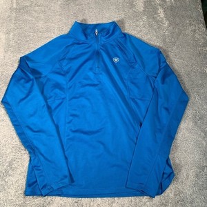 Ariat tek youth Blue Quarter-Zip Jacket L/12