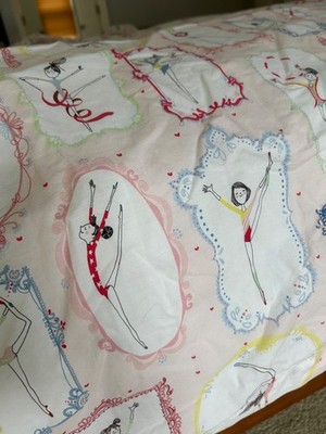 Dancer duvet pink/white reversible for girls room by Zara Home