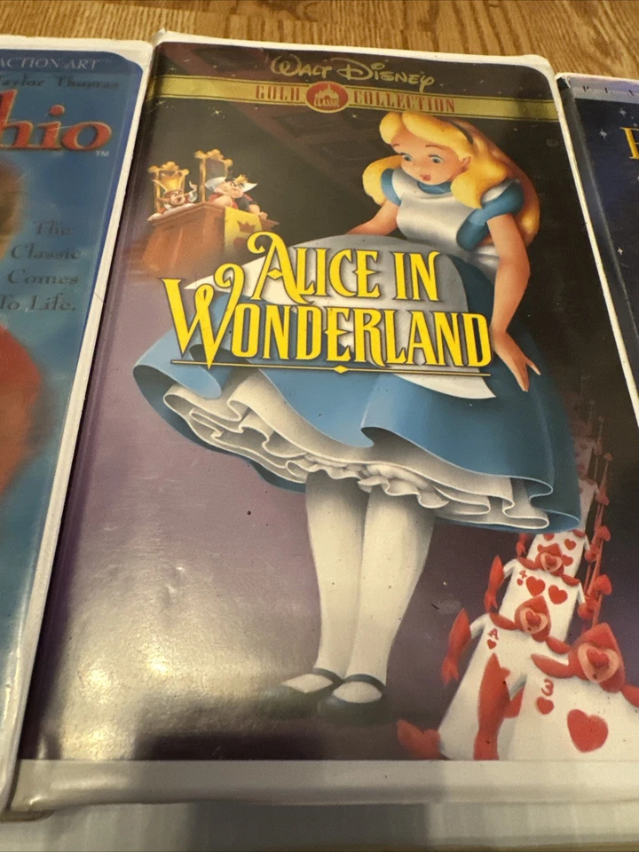 Лот из 5 видеокассет Oz Mary Poppins Beauty And The Beast Pinocchio Alice In Wonde - Изображение 3 из 4