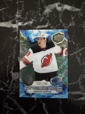 Dawson Mercer 2021-22 Upper Deck Ice Premieres #132/799 Rookie RC Card (#231). rookie card picture