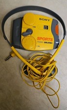 SONY FM/AM SPORTS Walkman Radio SRF-88  Sony Headphones MDR-W20G Tested