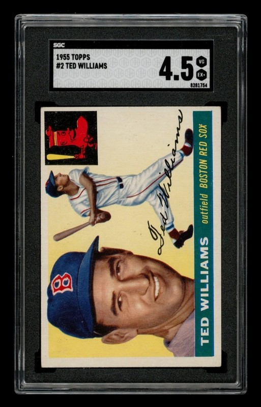 1955 Topps Set-Break #  2 Ted Williams SGC 4.5 VG EX+