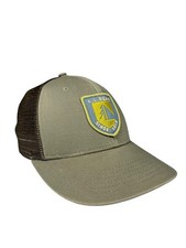 L.L. Bean Since 1912 Patch Trucker Hat Green Cotton Blend Adjustable Snapback