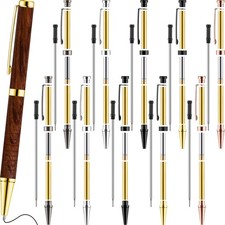 10 Pcs 7mm Slimline Pen Twist Kit with Refill for Wood Turning DIY Office