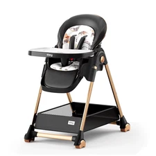 Luxury Baby High Chair with Removable Seat and Tray Adjustable Height Baby Feedi