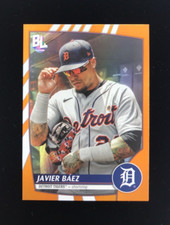Javier Baez Orange Foil 2023 Topps Big League MLB #235 Detroit Tigers