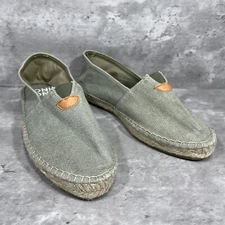 Tony Pons Espadrilles Slip On Green Canvas Flats Shoes Women's  EU 38 US 7-7.5