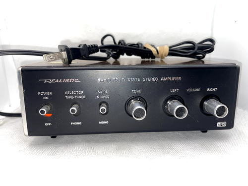 Realistic SA-10 Solid State Stereo Amplifier Model 31-1982B Very Clean Untested - Picture 2 of 6