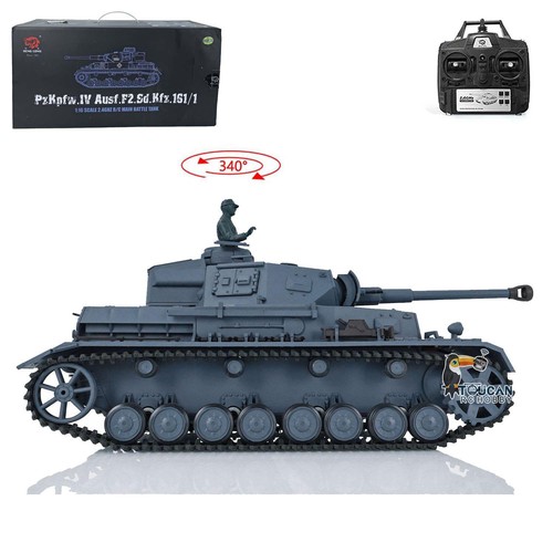 On Sale Henglong 1/16 2.4G 7.0 Plastic BB IR RC Tank Model RTR Panzer IV F2 3859 - Picture 6 of 12
