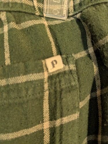 Pact Mountain View Check Flannel Sleep Set Womens Small Green Shirt & Pants - Picture 9 of 15