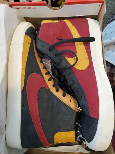 Nike W Blazer Mid 77 QS Black Red Gold CU6442-001 Size 10.5 NIB | eBay