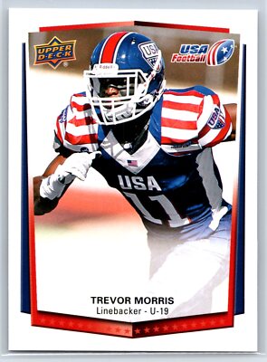 2015 Upper Deck USA Football Trevor Morris Rookie USA RC #32