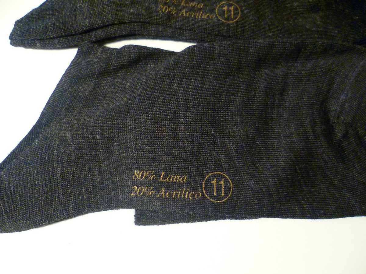 AMBROSIANA CALZA UOMO LUNGA GAMBALETTO MISTO LANA MISURA 11 41