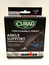CURAD Size L/XL Elastic Pull-Over Ankle Support, Flex Support. New 