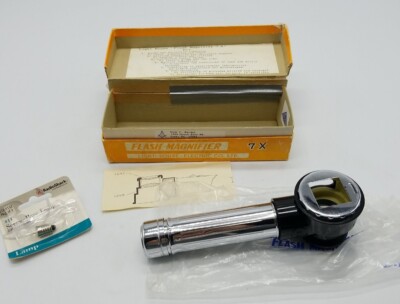 ATCO 1960s Lighthouse Flash Magnifier 7x Original Box Complete in Box Very Clean